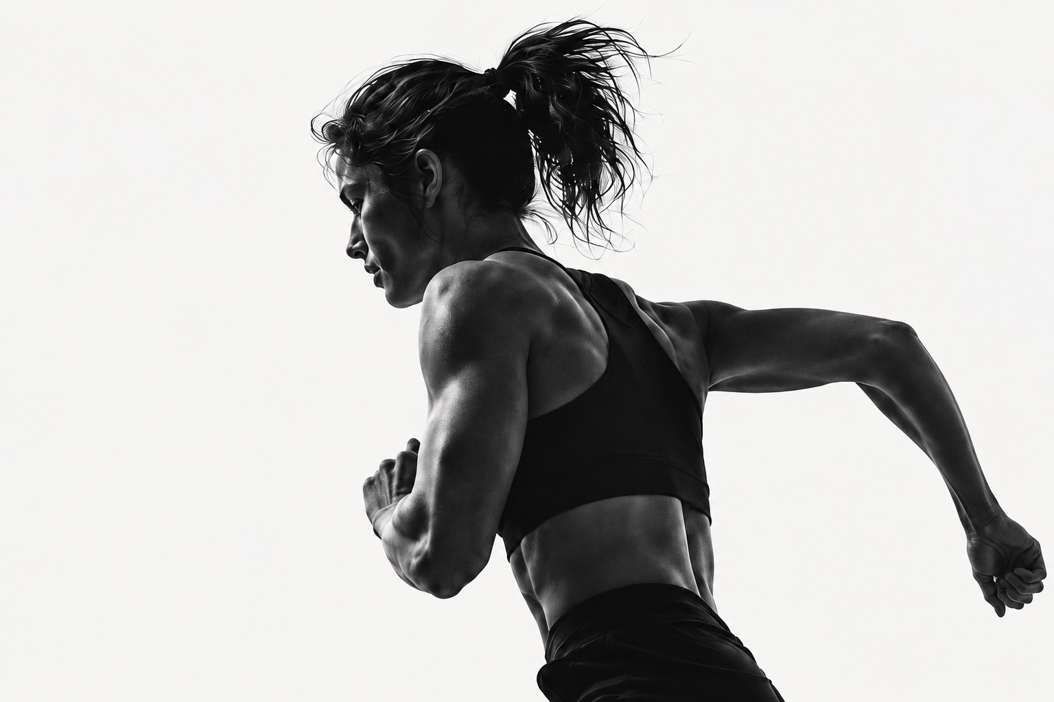 Athlete running
